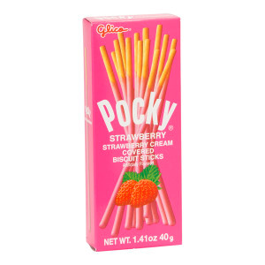 1.41 Oz. Glico Pocky Biscuit Sticks with Strawberry Cream