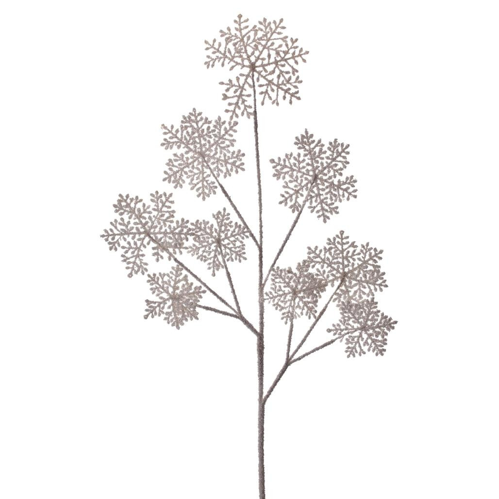 36in Frosted Snowflake Spray
