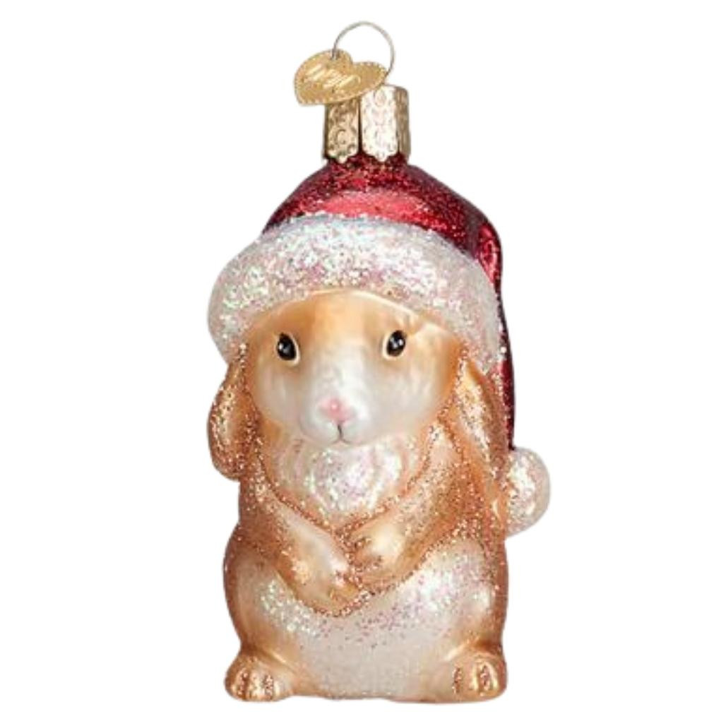 3.25" Standing Christmas Bunny Ornament