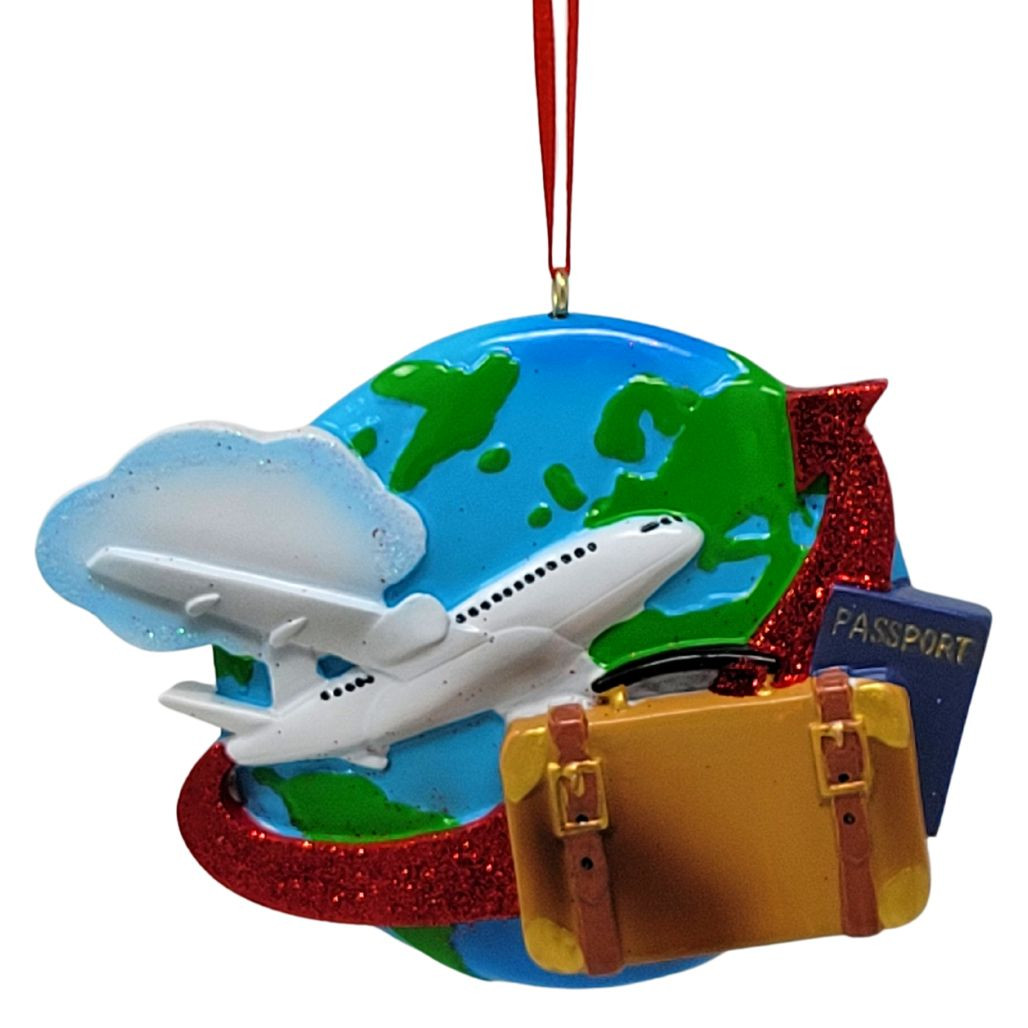 Personalized Travel Ornament