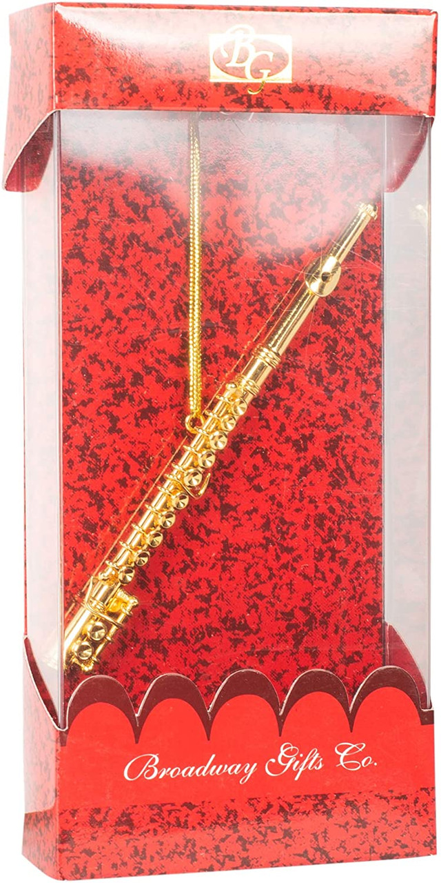 Gold Flute Ornament The Christmas Loft