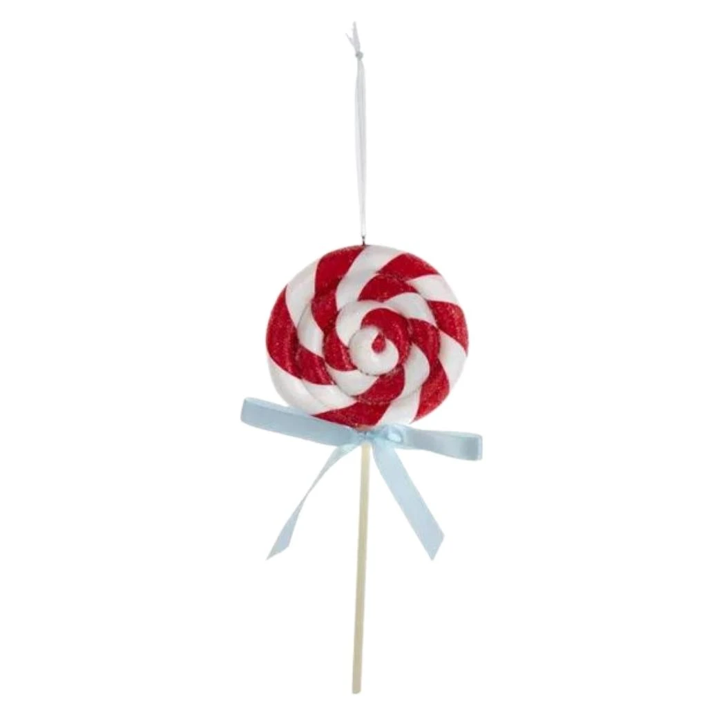 Red & White Lollipop Ornament