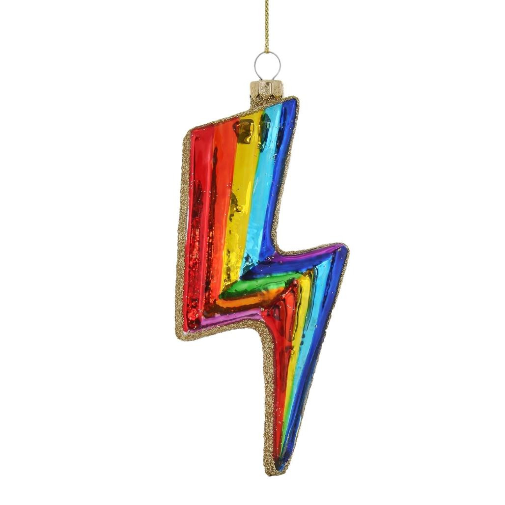 Cody Foster & Co - Chroma Bolt Blown Glass Ornament