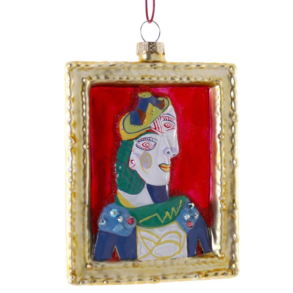Cody Foster & Co - Bust De Femme Painting Blown Glass Ornament