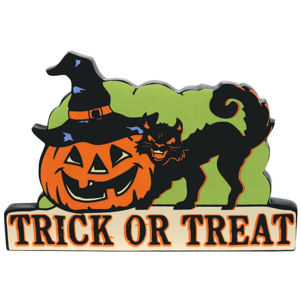Department 56 - Halloween Village - Trick-or-Treat Sign
