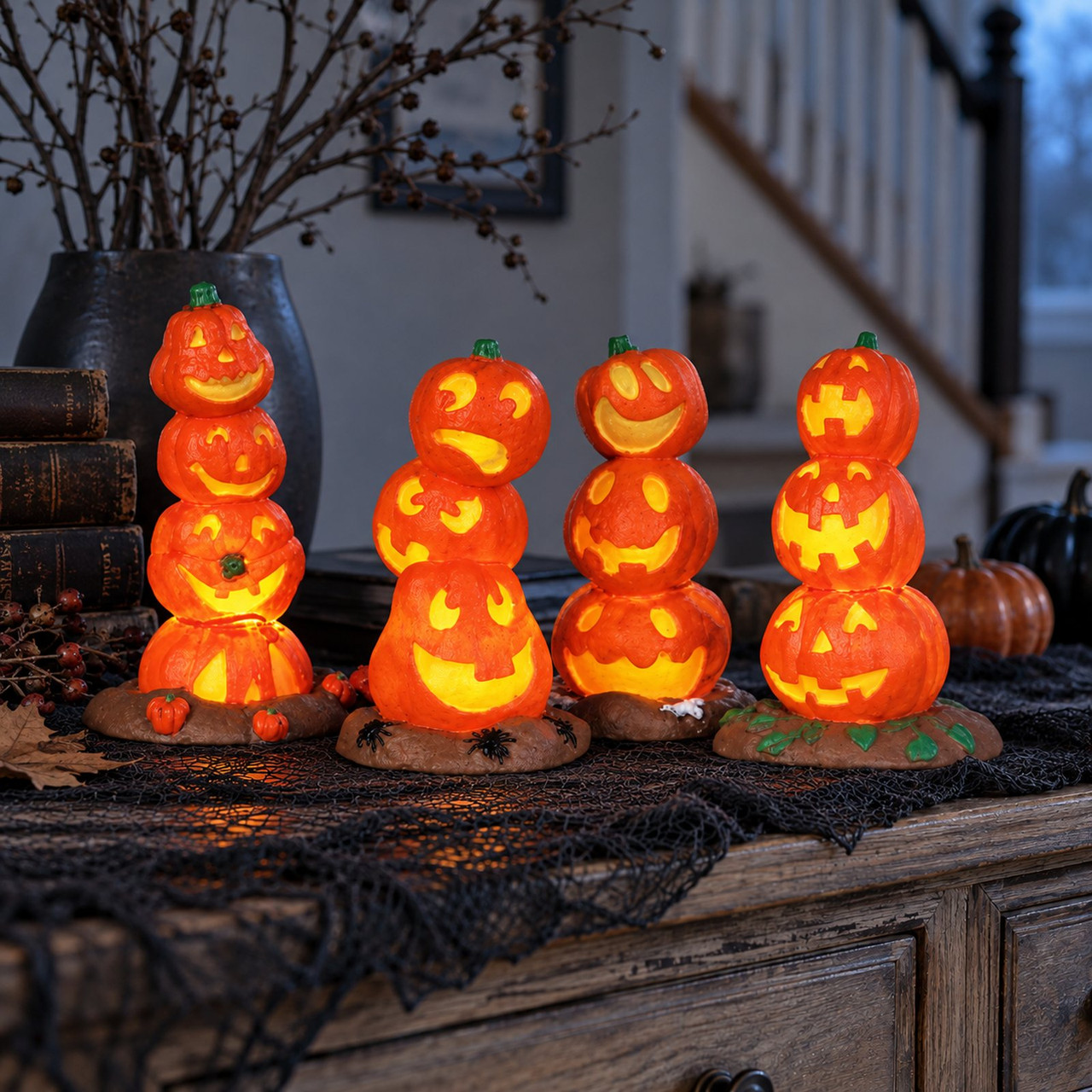 Lemax - Spookytown - Light Up Pumpkin Stack