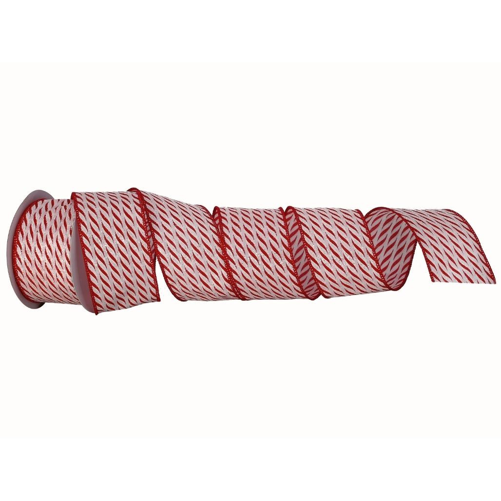2.5" x 10Y Peppermint Stick Ribbon