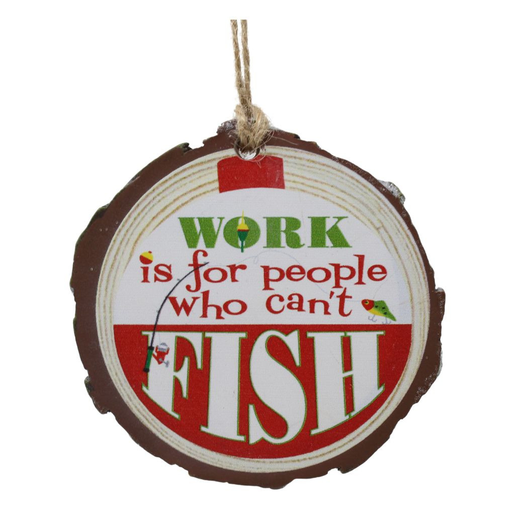 Fishing Disc Ornament - Can't Fish