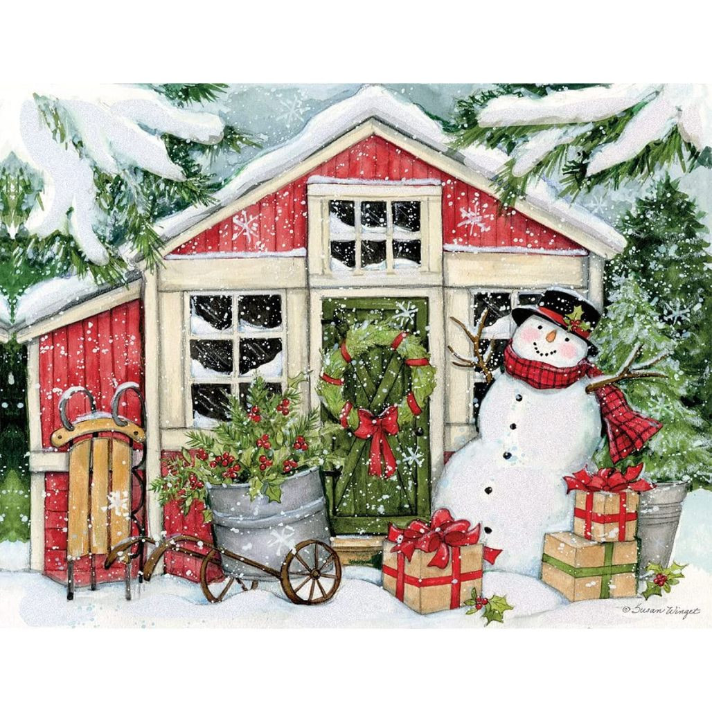 Snowman Farmhouse Card Set