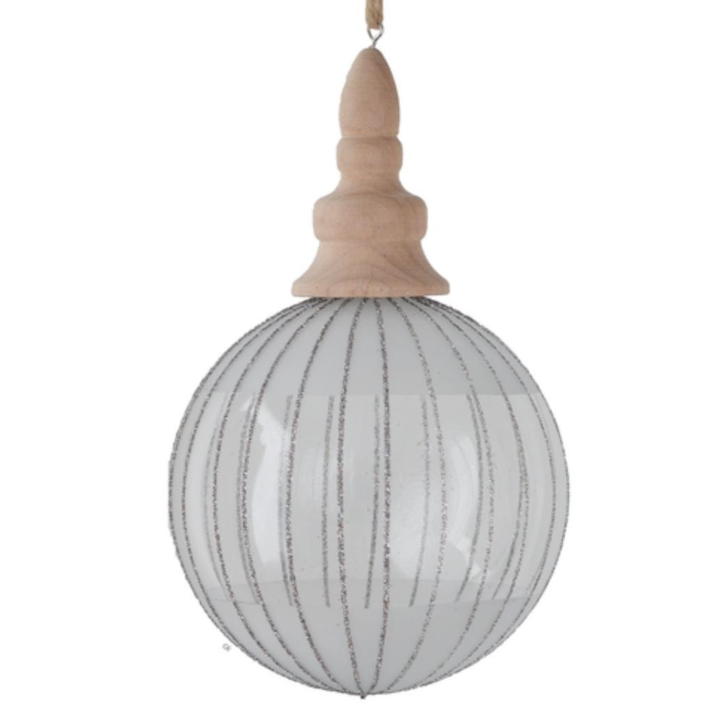Striped Ball Ornament
