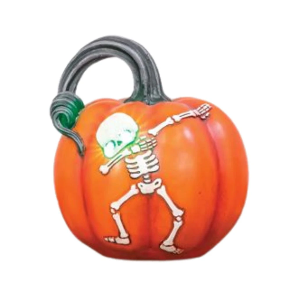 LED Dabbing Skeleton Jack O' Lantern