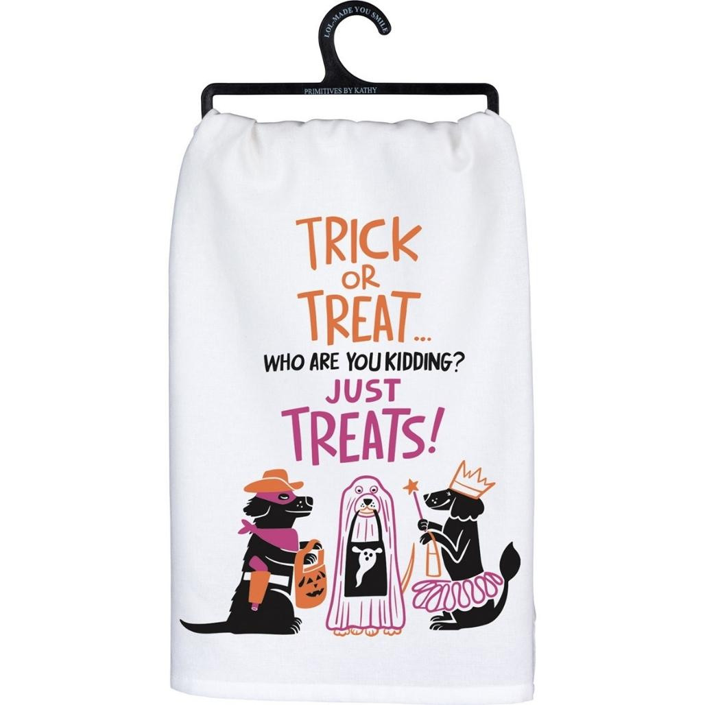 Kitchen Towel Trick Or Treat Just Treats