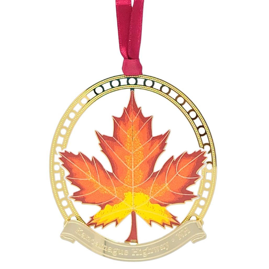 Kancamagus Highway Maple Leaf Ornament 