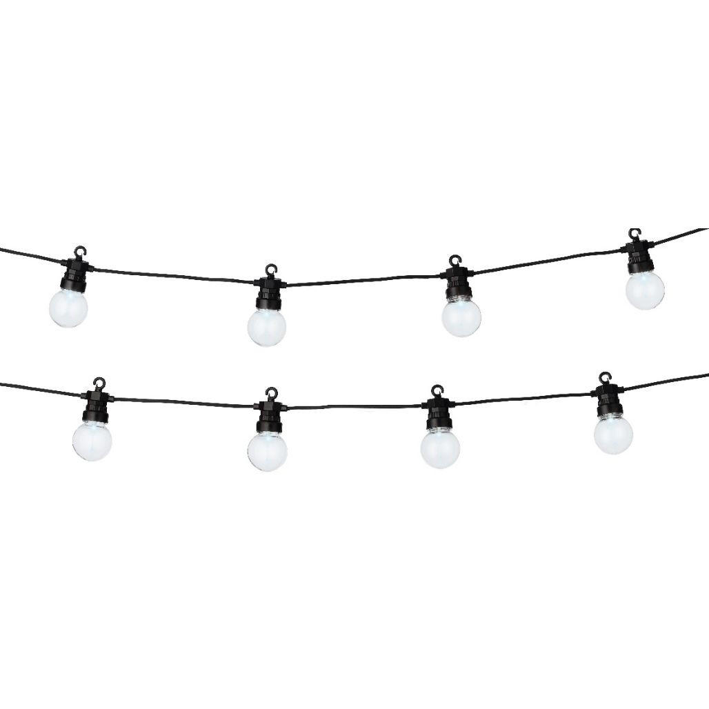 Lumineo LEDs Connect 20 LED Warm White Party Lights Black Wire Starter