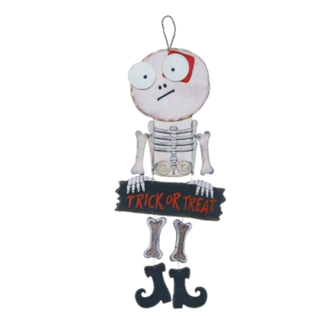 Dangling Spooky Skeleton Character Ornament
