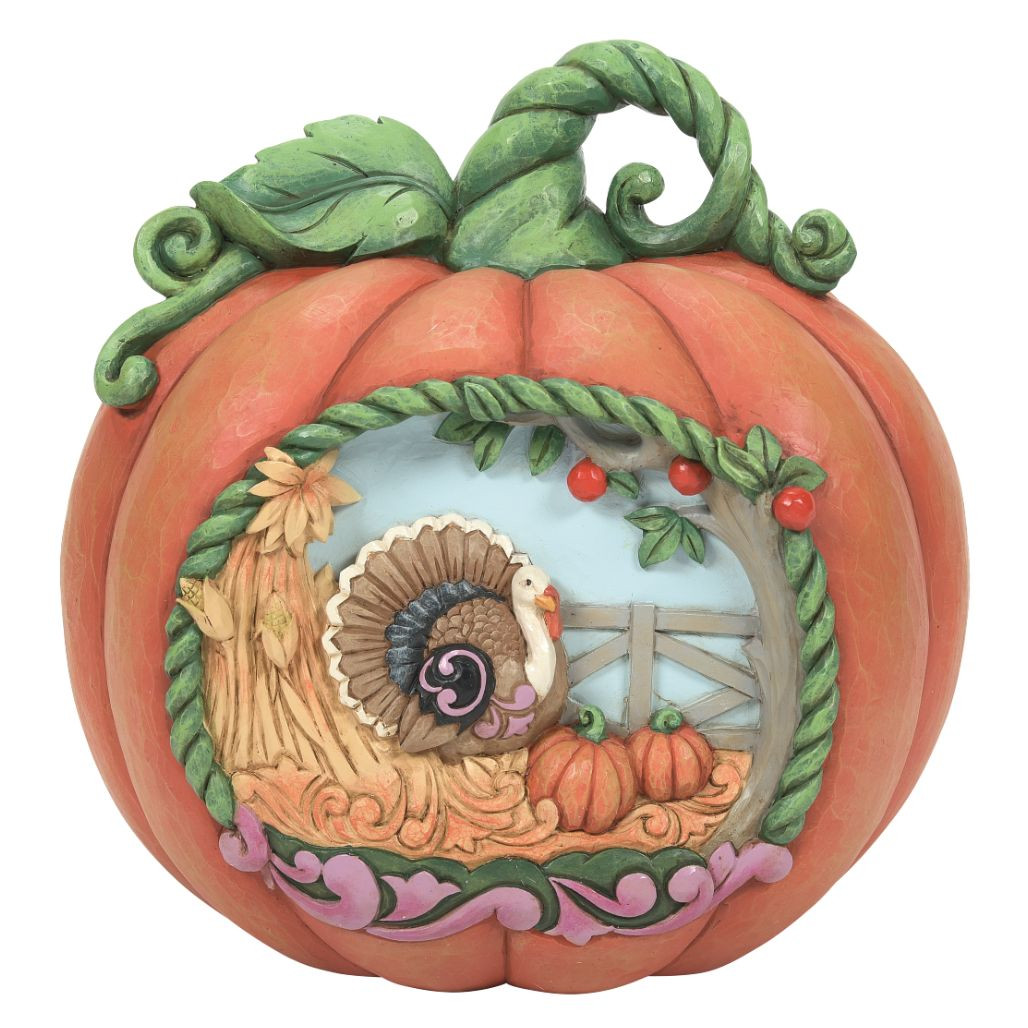 Jim Shore - Heartwood Creek - Harvest Pumpkin Figurine