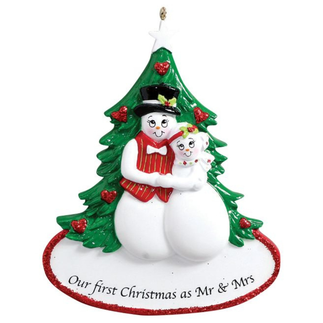 Personalized Our First Christmas Snowman Ornament