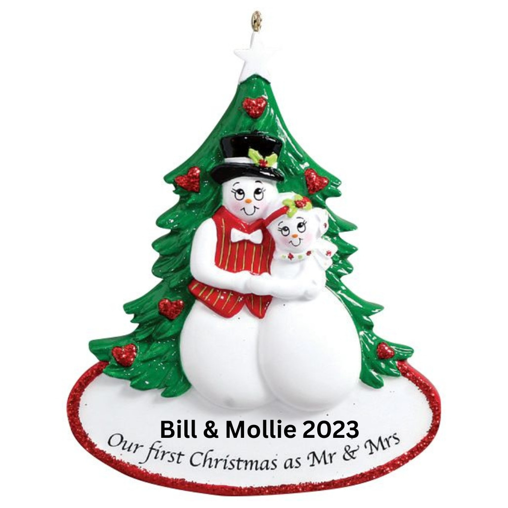 Personalized Our First Christmas Snowman Ornament