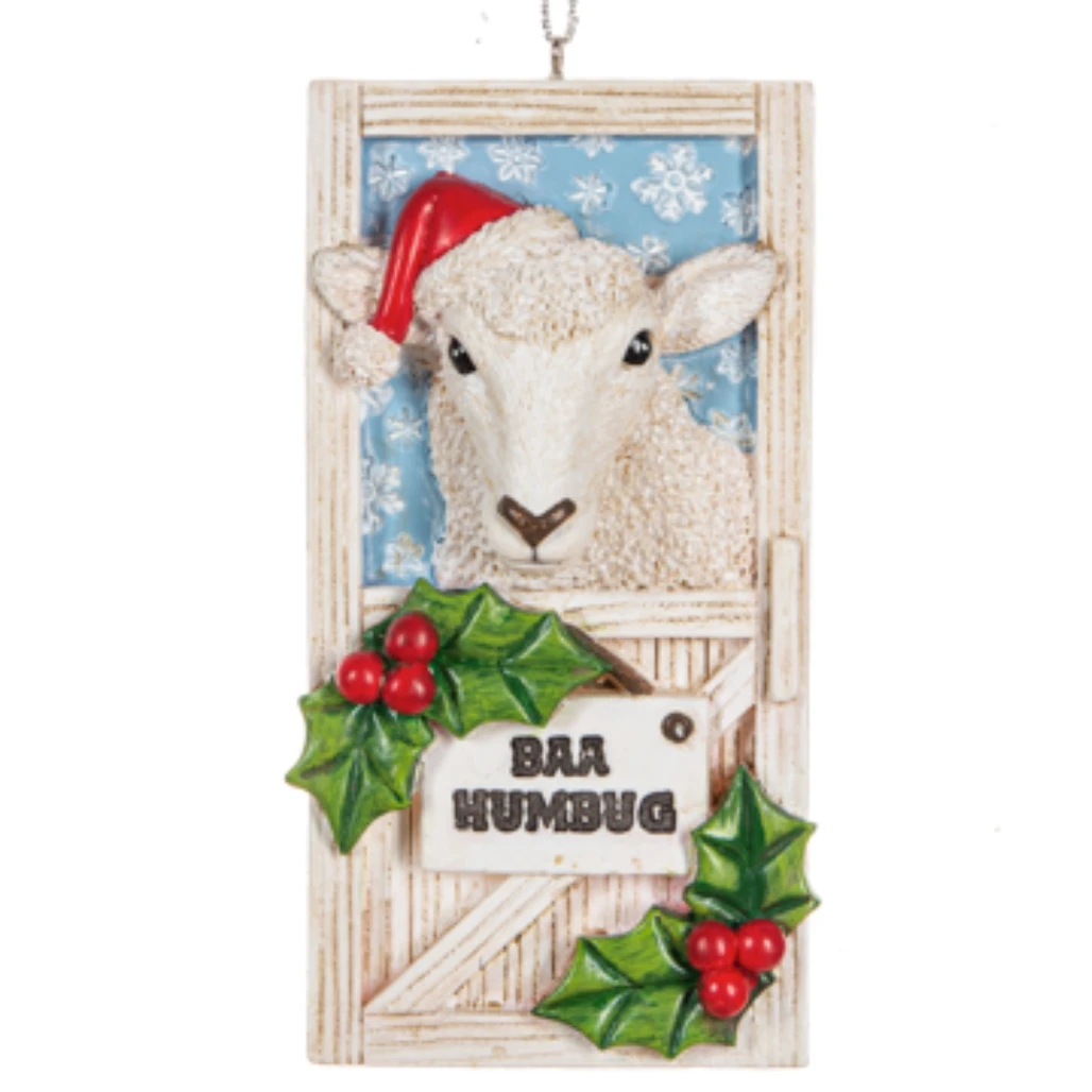 Baa Humbug Sheep Ornament