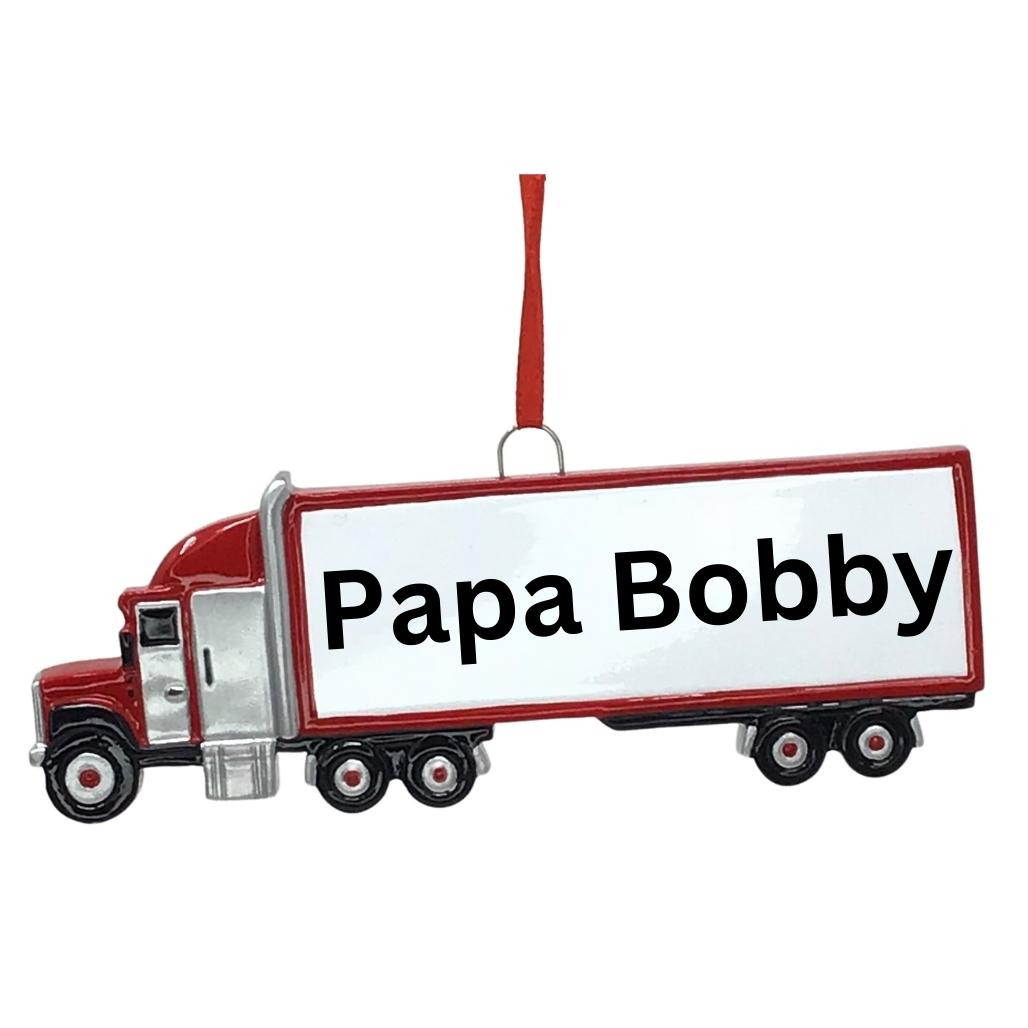 Personalized Trucker Ornament