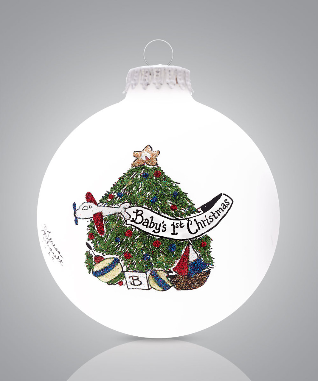 baby boy first christmas ornament