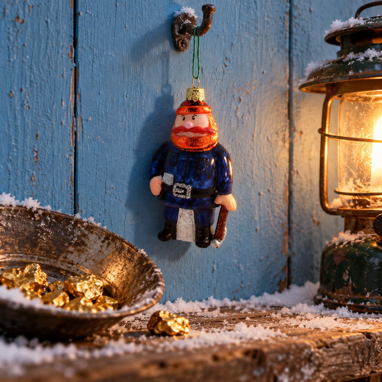Cody Foster Yukon Cornelius Glass Ornament
