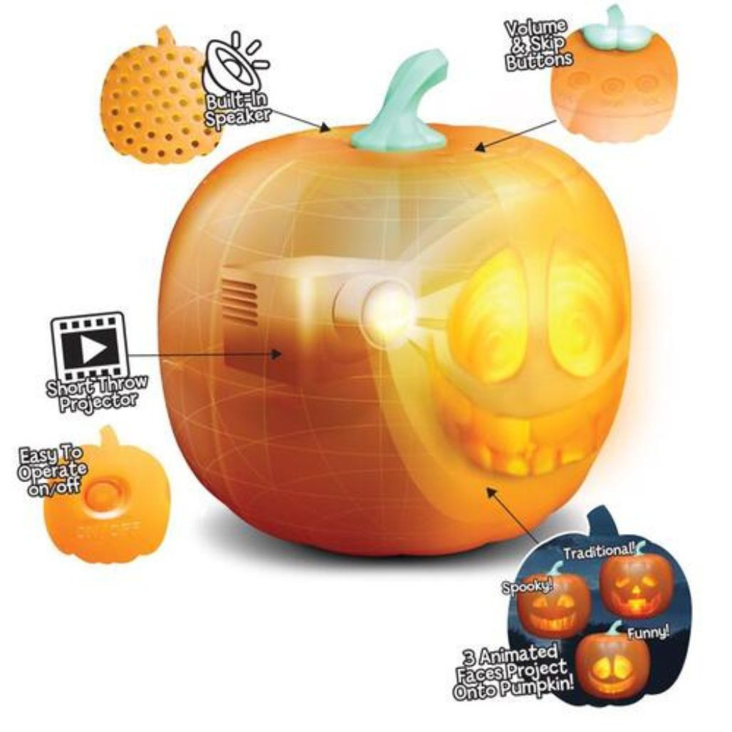 Jabberin Jack Orange Animated Pumpkin