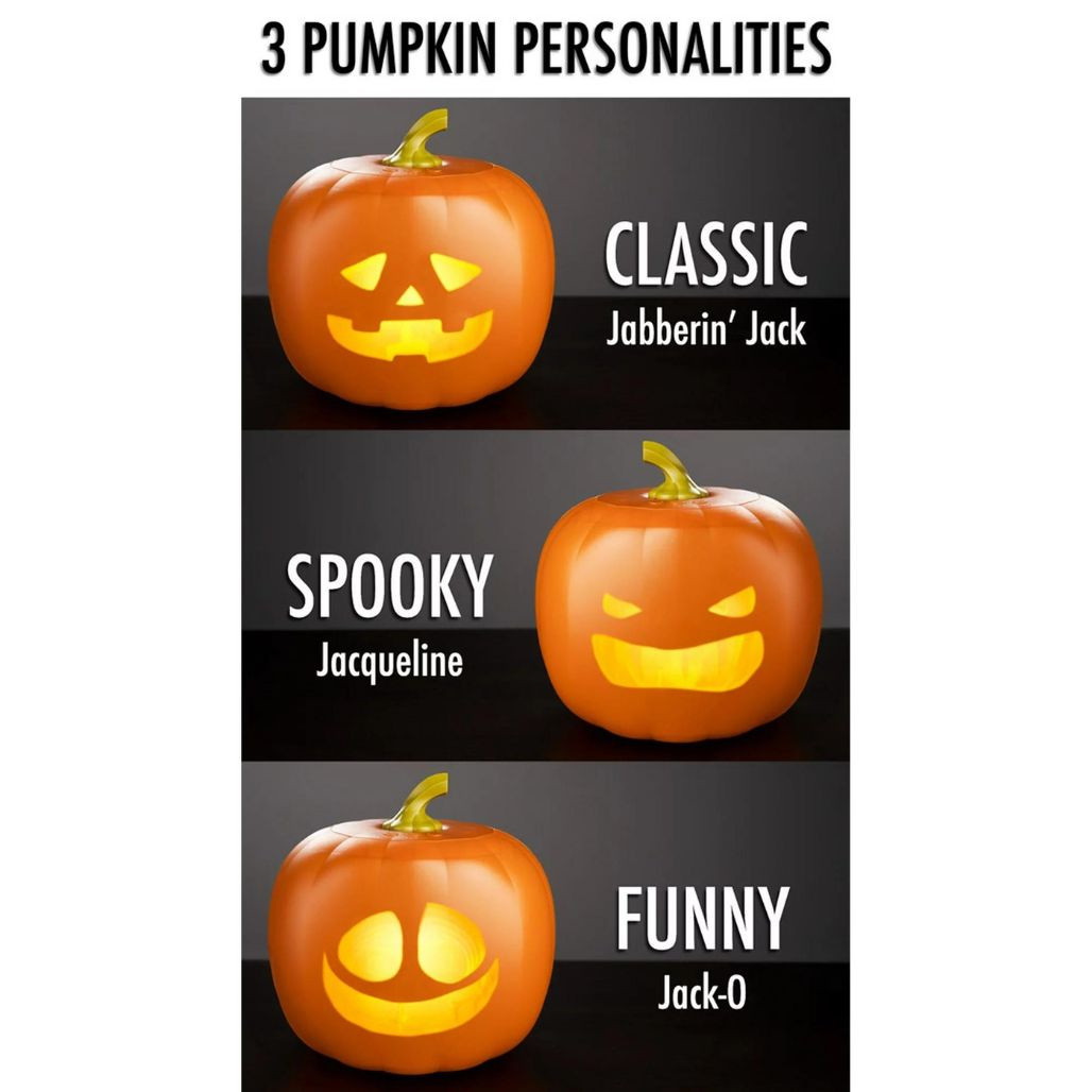 Jabberin Jack Orange Animated Pumpkin