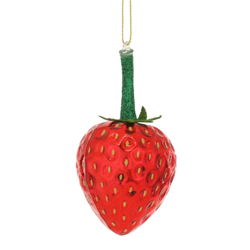 Cody Foster Glass Strawberry Ornament