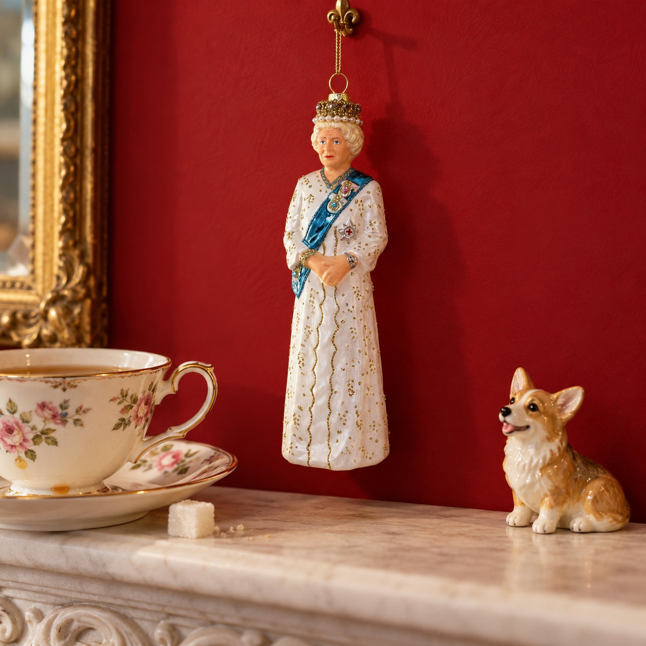 Cody Foster Queen Elizabeth II Platinum Jubilee Glass Ornament