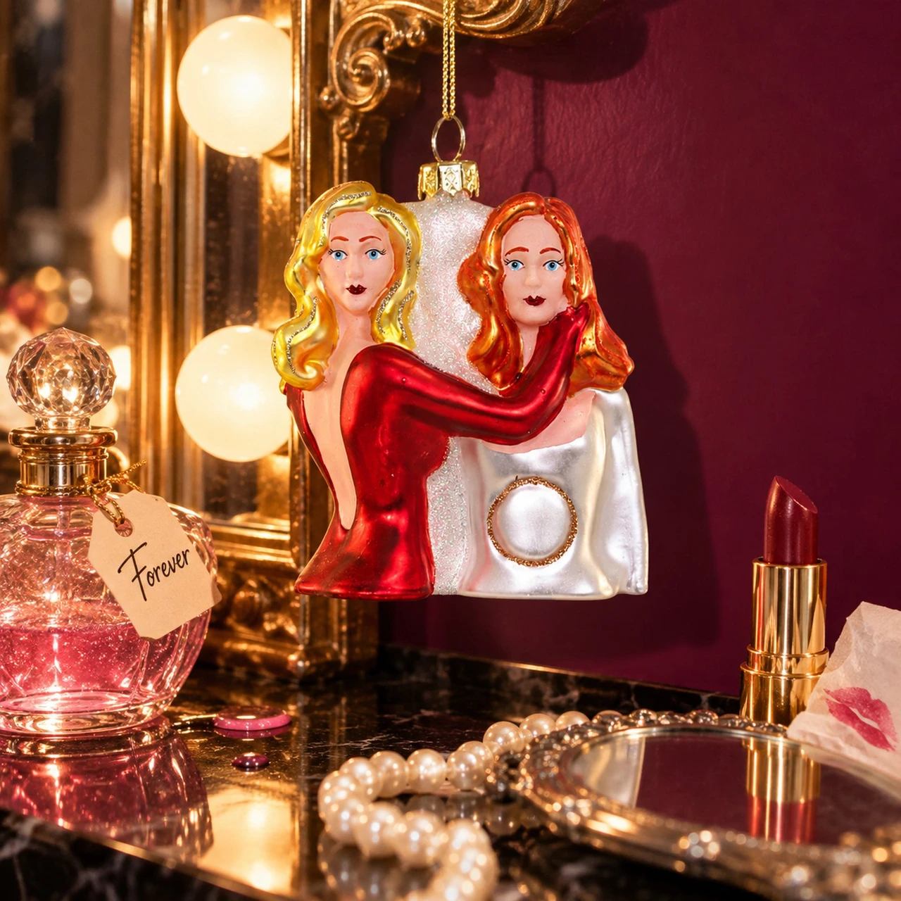 Cody Foster Glass Death Becomes Her Ornament