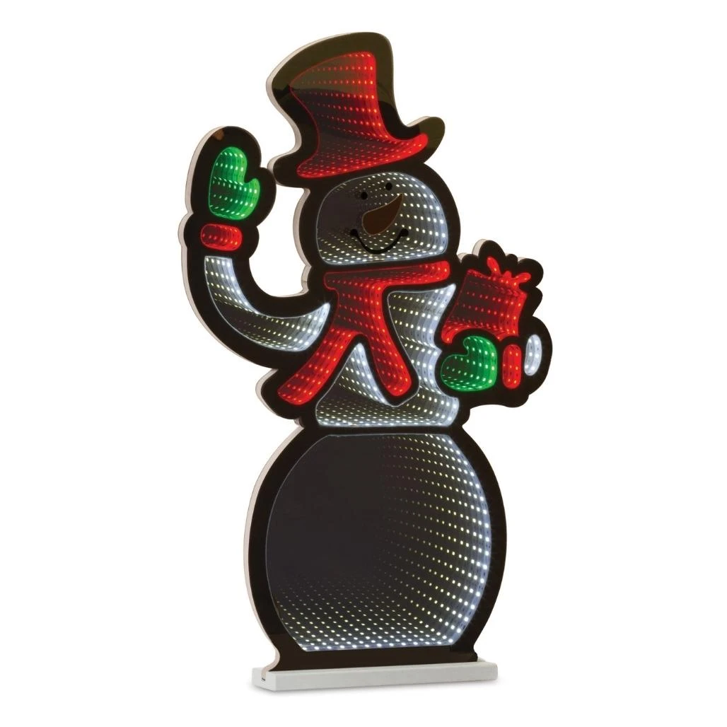 Snowman With Presents Infinity Light