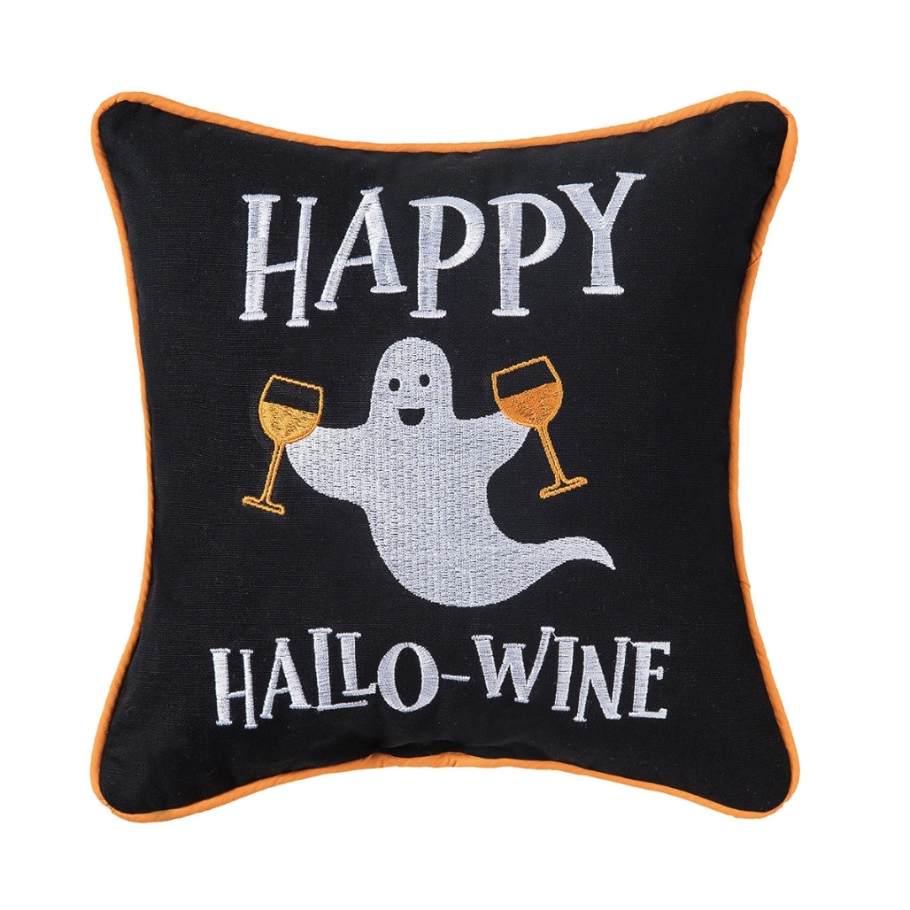 Happy Hallo Wine Decorative Pillow