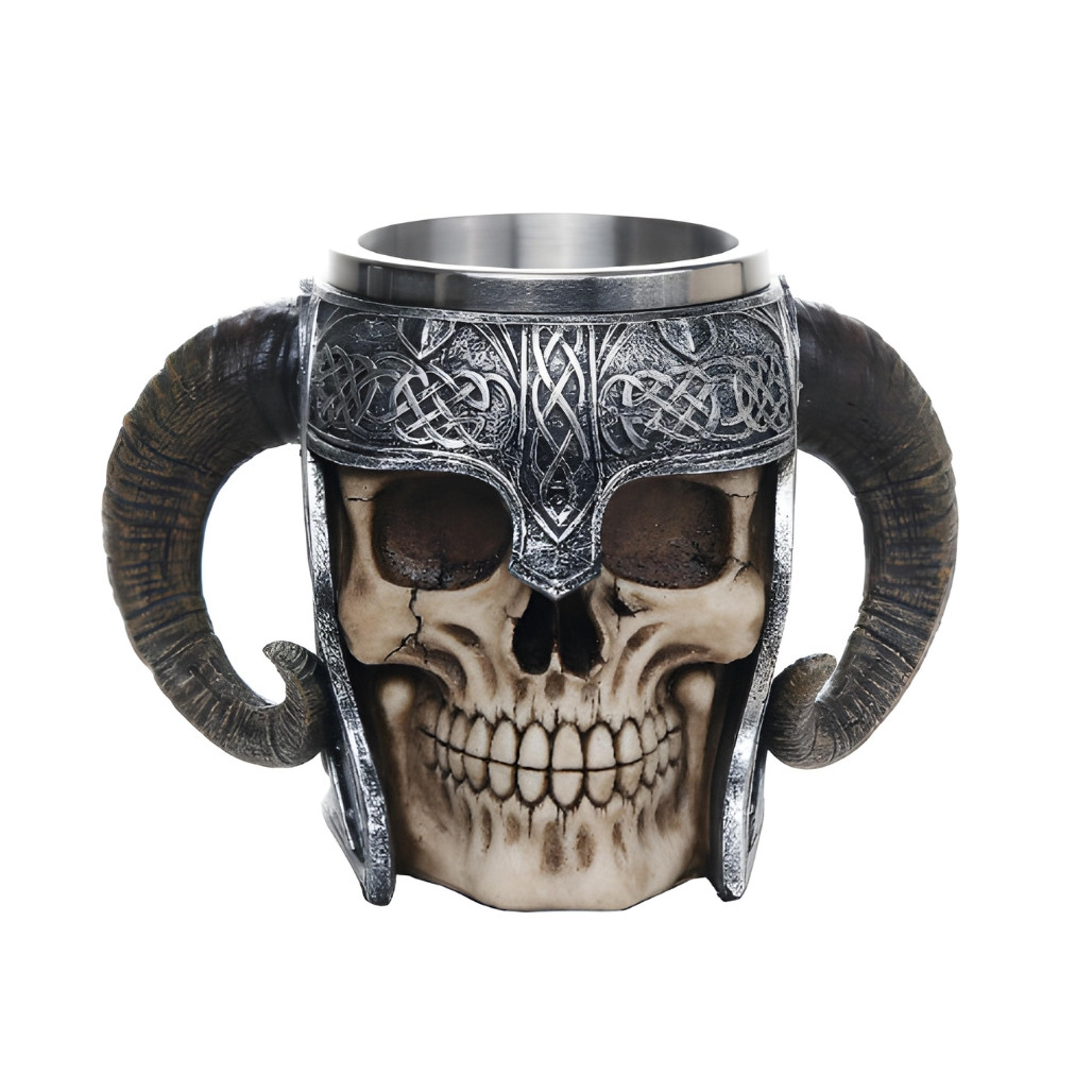 Skull Of Valhalla Warrior Mug