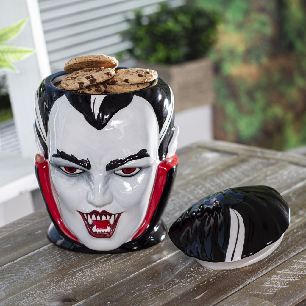 Dracula Vampire Head Cookie Jar
