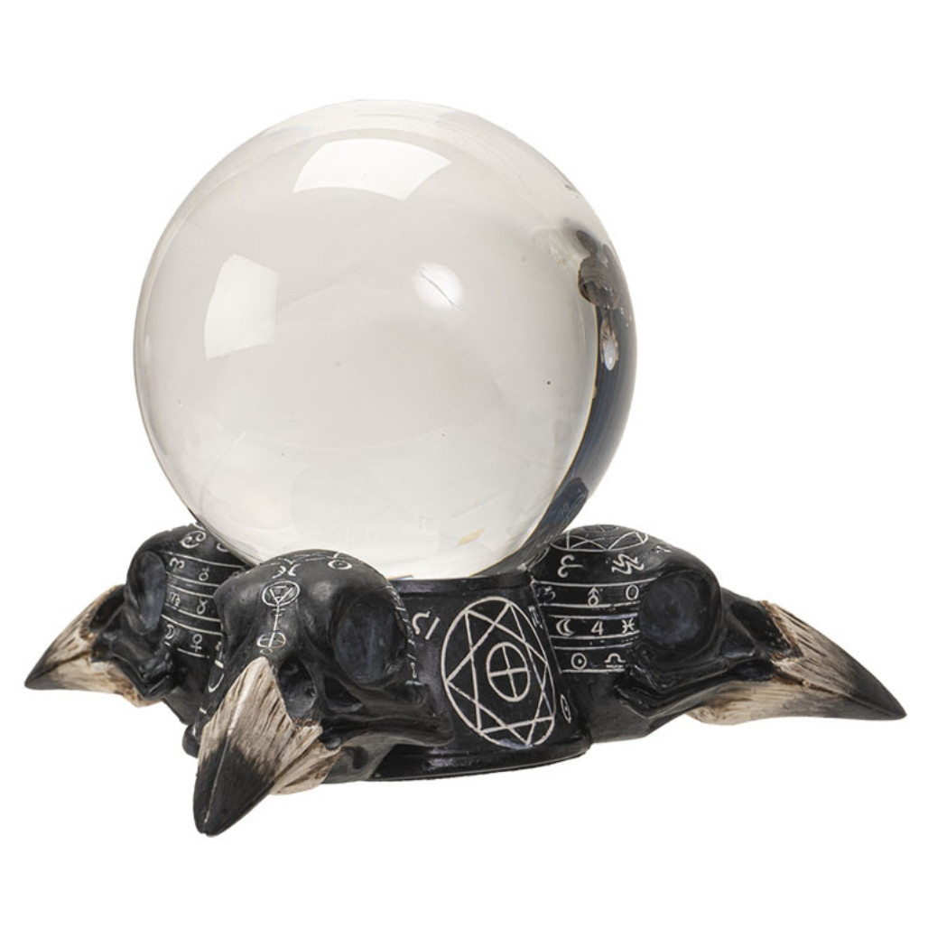 Raven Skulls Crystal Ball