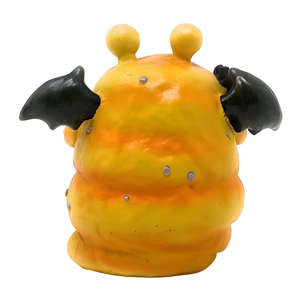 Orange Winged Slug Monster Figurine