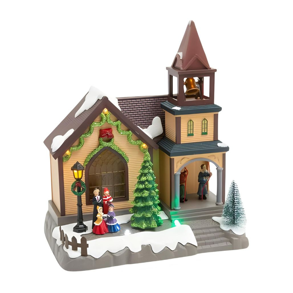 Animated Lighted Musical Holiday House Decor
