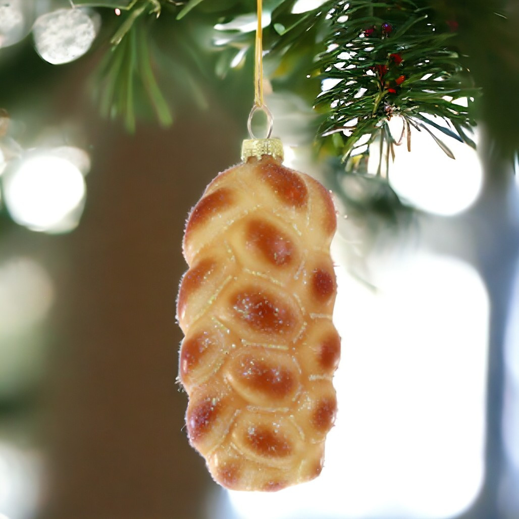 Golden Challah Bread Ornament