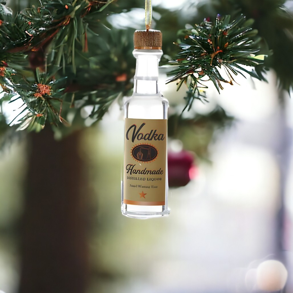 Handmade Vodka Bottle Ornament