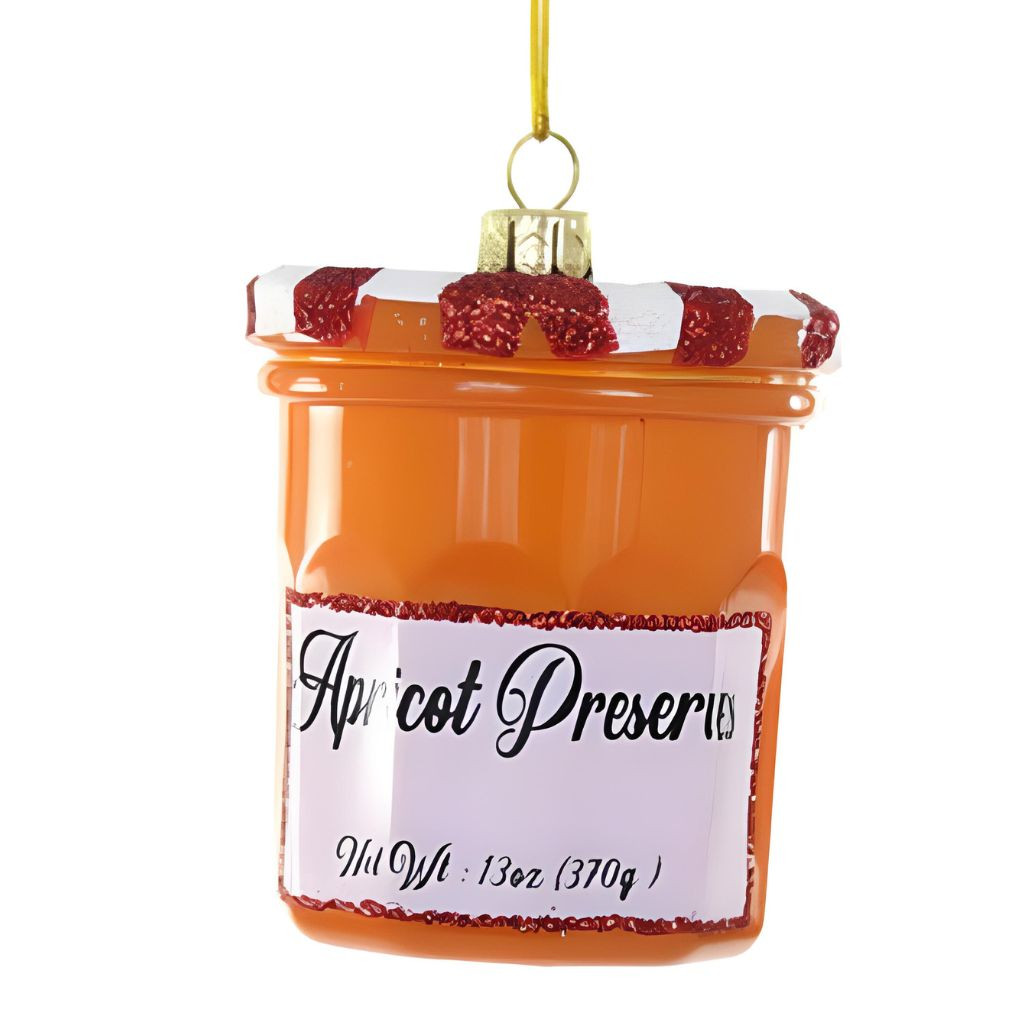 Apricot Preserves Jar Ornament
