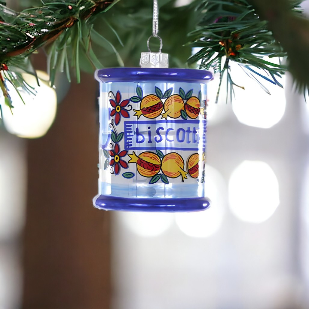 Italian Biscotti Jar Christmas Ornament