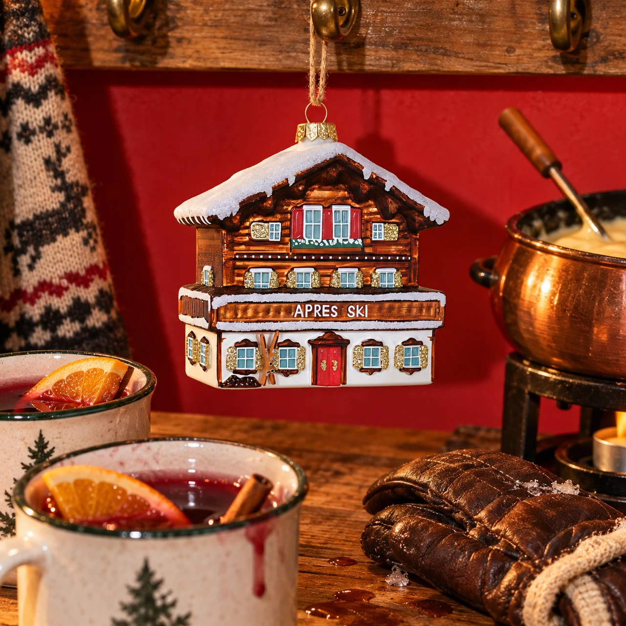Après-Ski Chalet Christmas Ornament