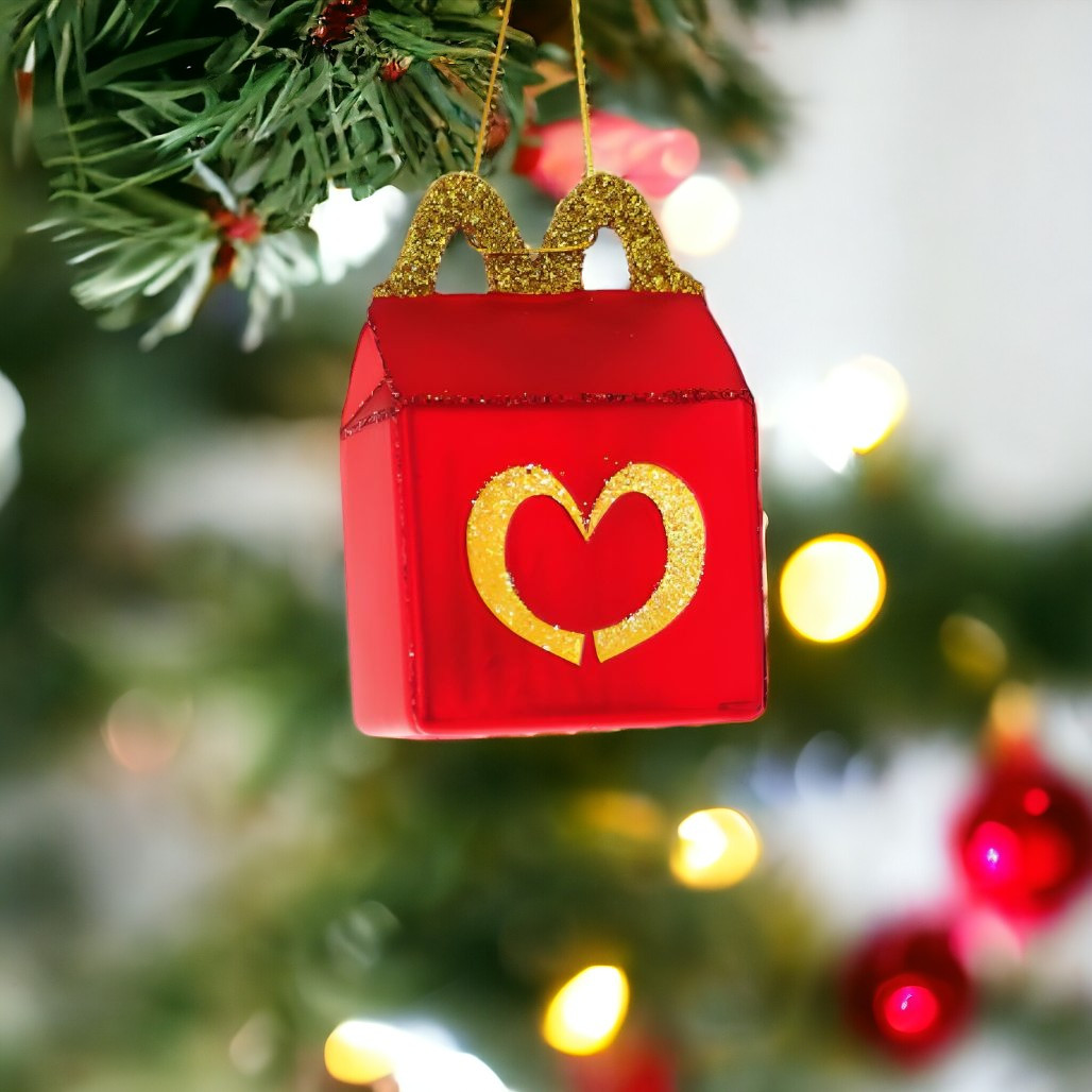 Glittering Takeout Meal Ornament