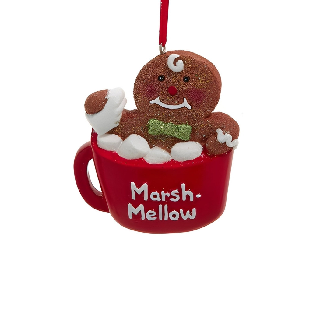 Marsh-Mellow Gingerbread Cup Ornament
