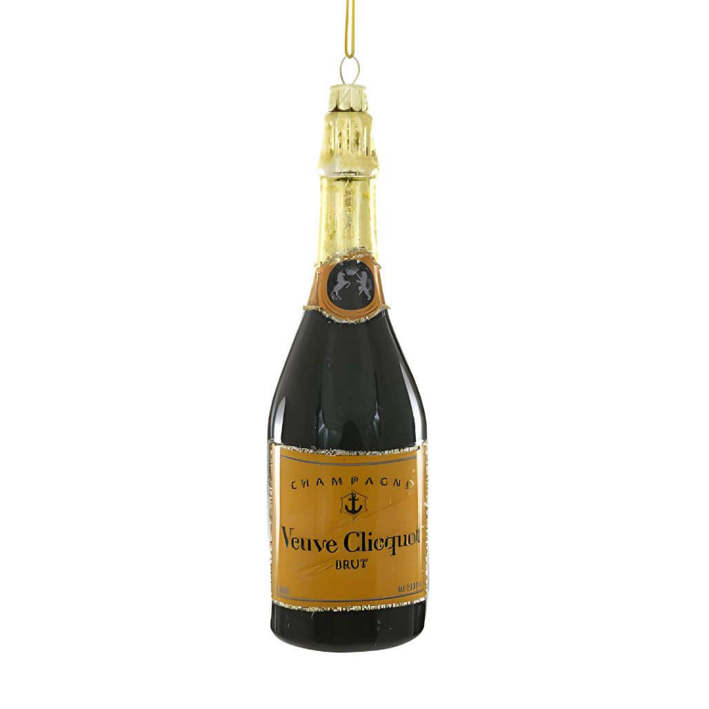 Festive Champagne Brut Bottle Ornament