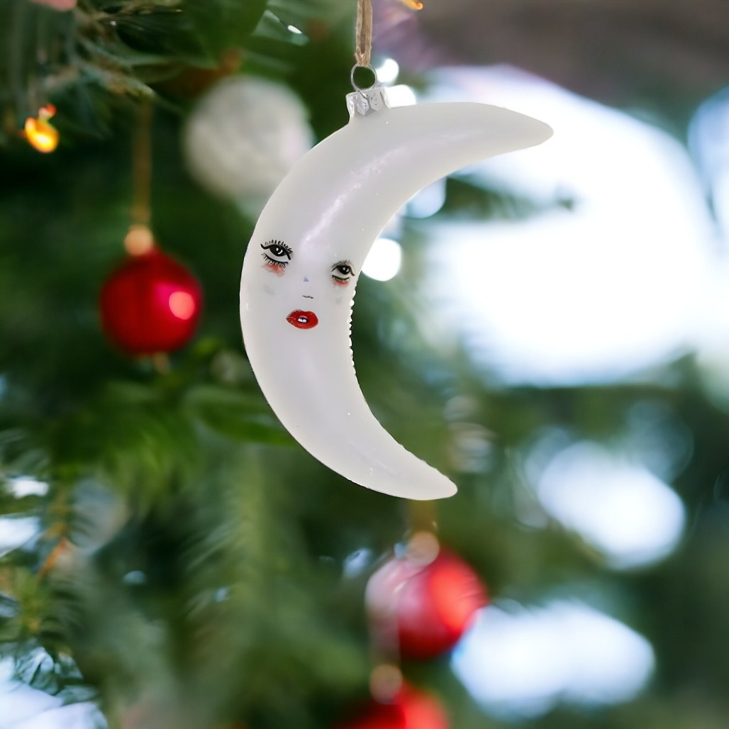 La Luna Face Crescent Moon Ornament