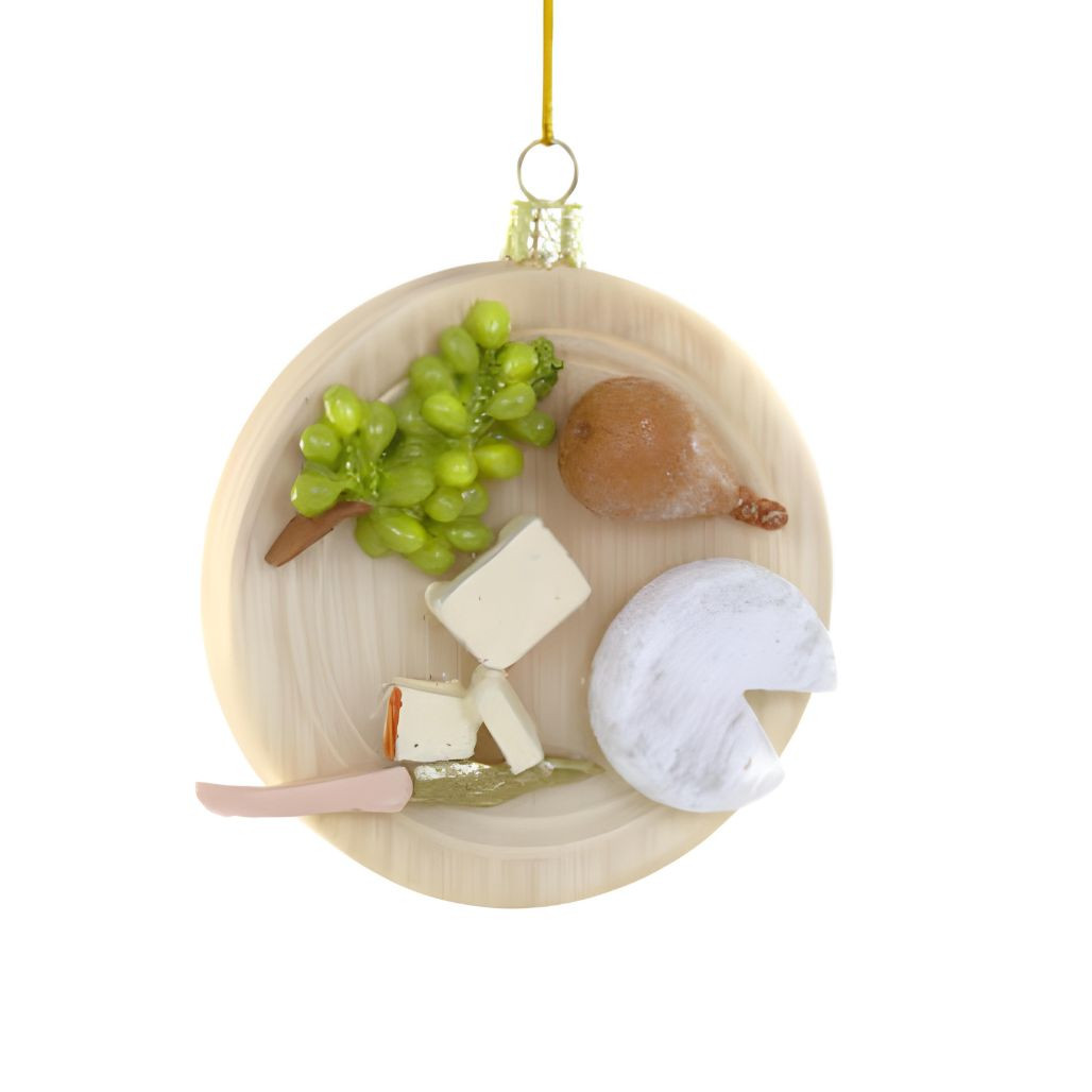 Gourmet Cheese Plate Christmas Ornament