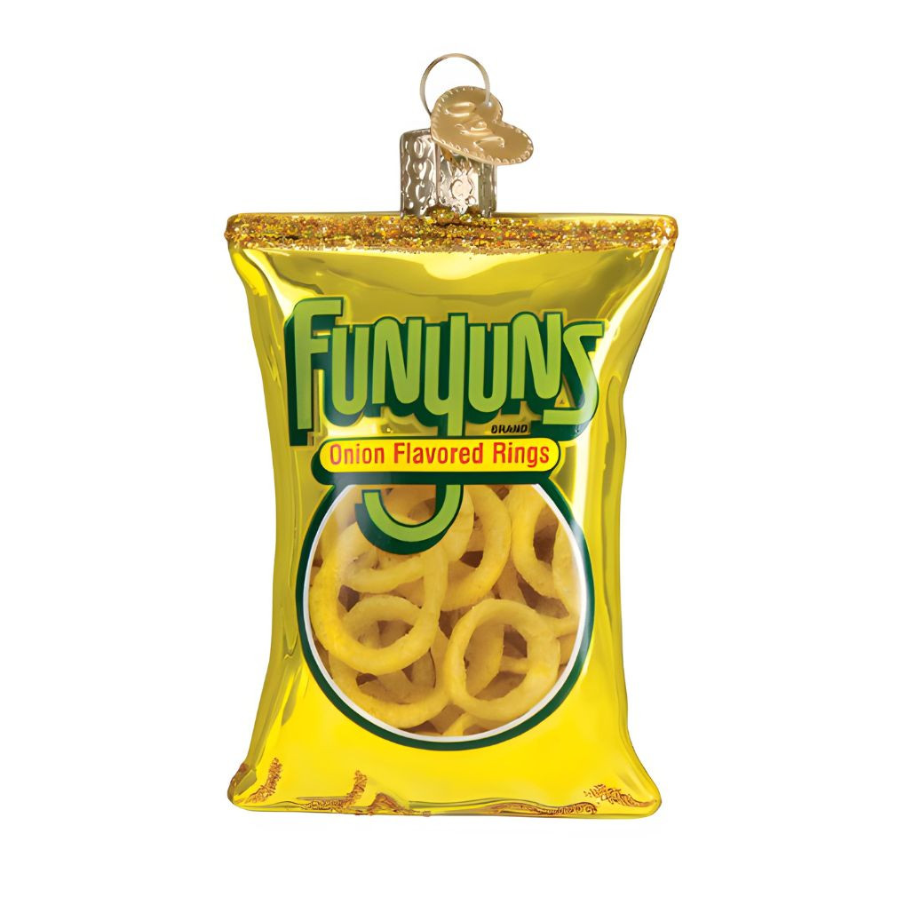 Funyuns Bag Glass Ornament