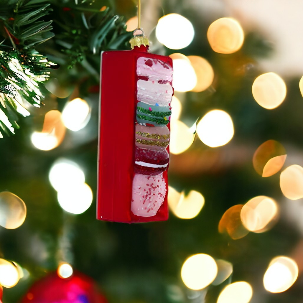 CHRISTMAS MACARONS - RED Ornament